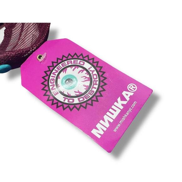 Mishka Mighty Cyco Simon Trucker Hat Snapback Cap Purple Teal Mesh Adjustable - Picture 4 of 5